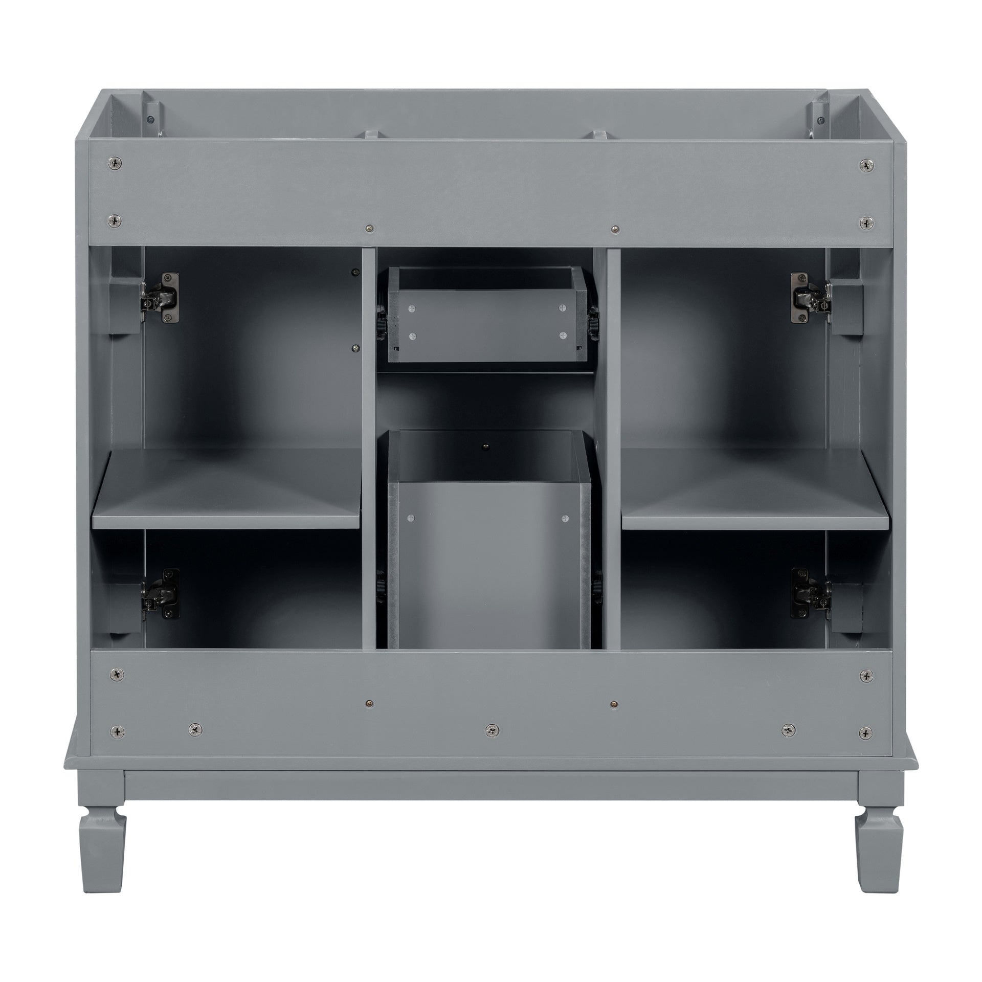 36'' Bathroom Vanity without Top Sink, Cabinet only, Modern Bathroom Storage Cabinet with 2 Soft Closing Doors and 2 Drawers