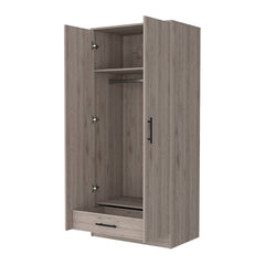 Rio Double Door Armoire, One Cabinet,  Hidden Drawer