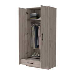 Rio Double Door Armoire, One Cabinet,  Hidden Drawer