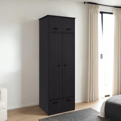 Linch Armoire with Hinged Drawer, Double Door Cabinet and 1-Drawer