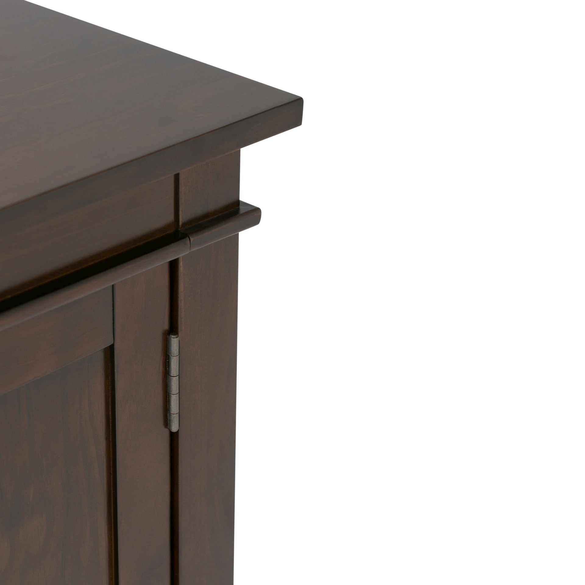 Carlton 54 inch Wide Solid Wood TV Stand in Tobacco Brown For TVs up to 60 inches