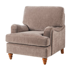 Candor Fabric Arm Chair in Cocoa