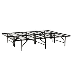 Metal Platform Bed Base - Cal King Size Mattress Foundation Bed Frame, Black