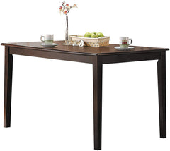 Espresso Finish Dining Table 1pc Wooden Kitchen Transitional Dining Furniture