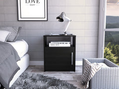 Wenge 1-Shelf Nightstand