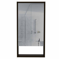 Rectangle Medicine Cabinet with Mirror Wenge