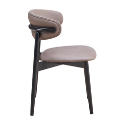 Grey and Black Padded Side Chair (Set of 2)