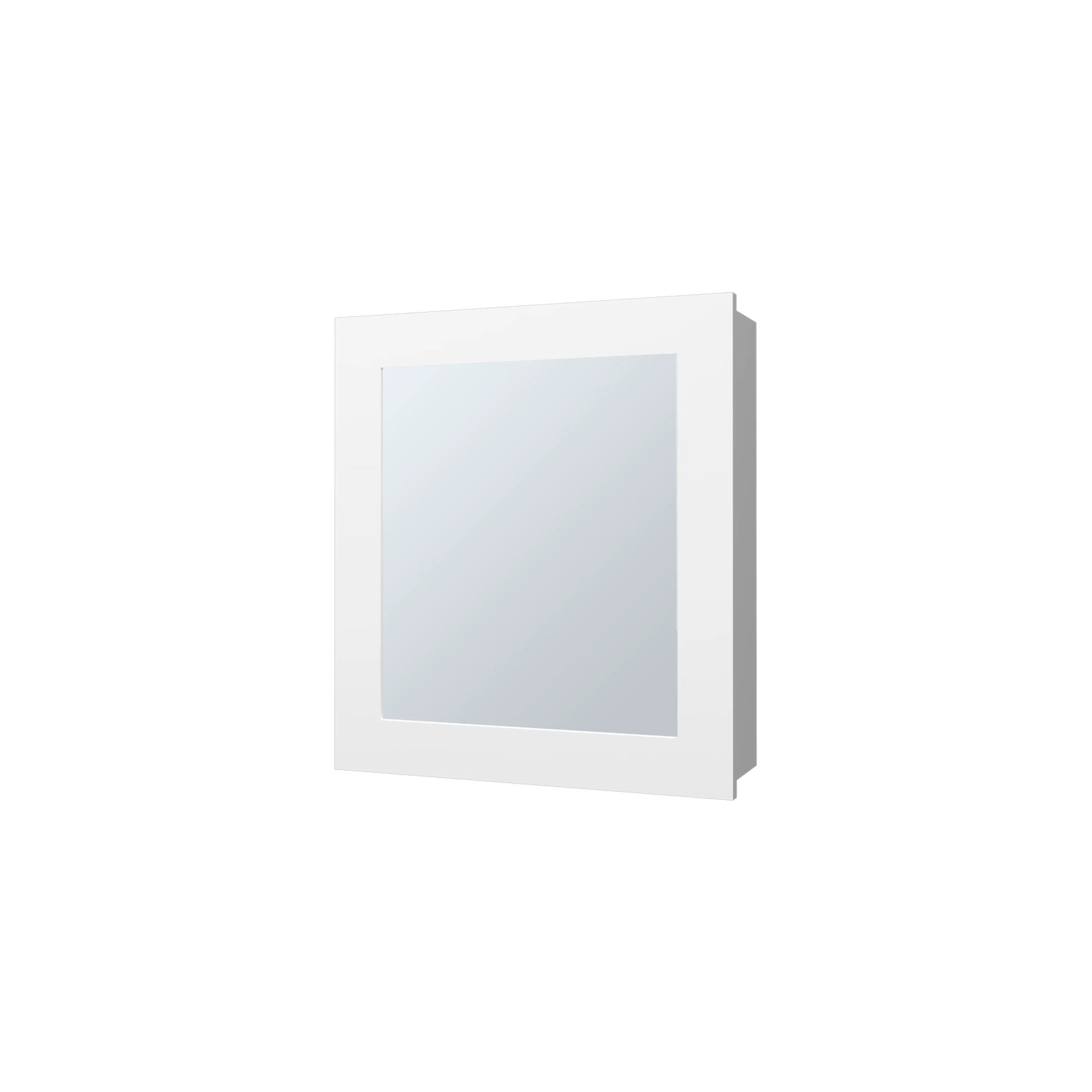 White Medicine Cabinet with Included Mirror