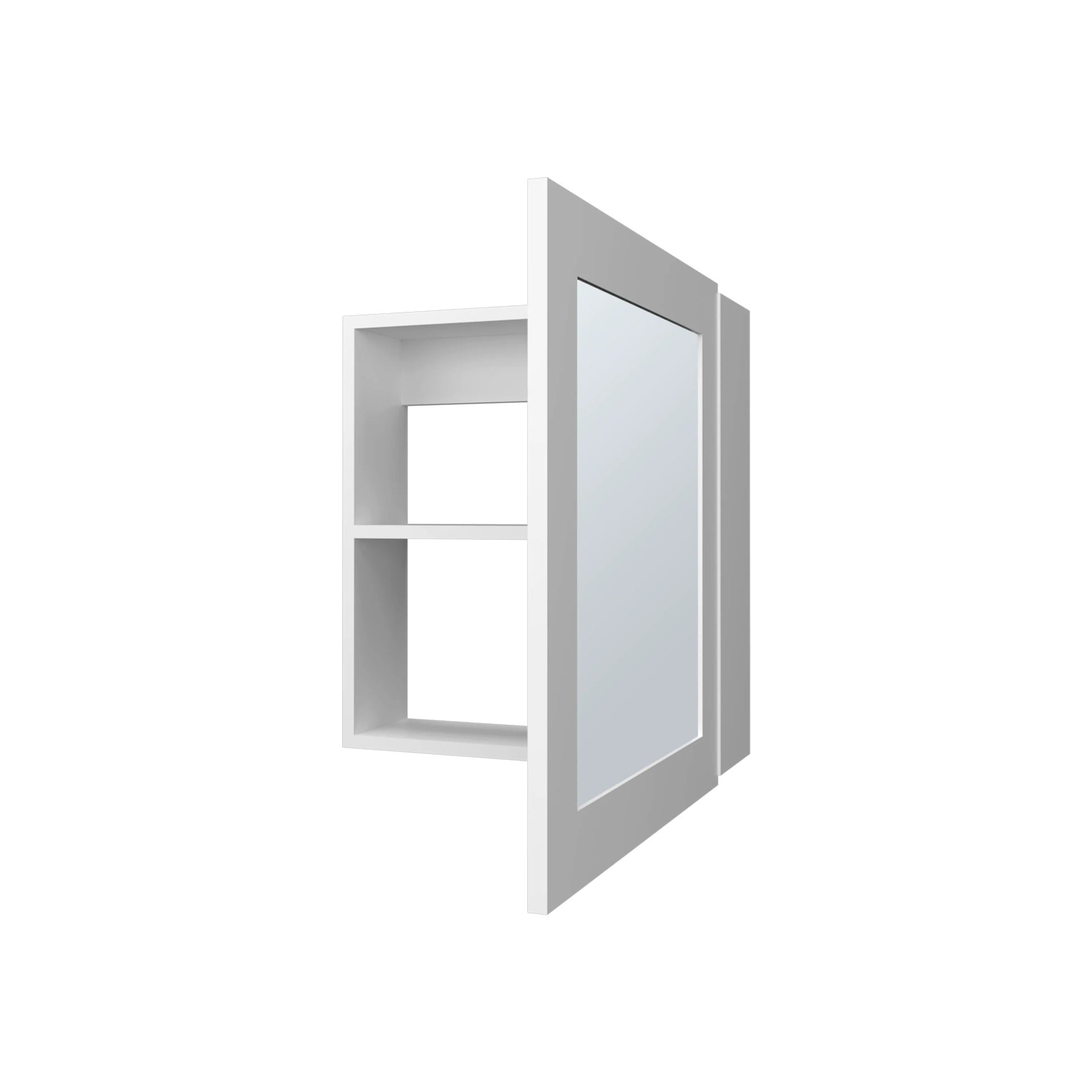White Medicine Cabinet with Included Mirror