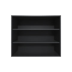 Wenge Wall Cabinet with Open Storage