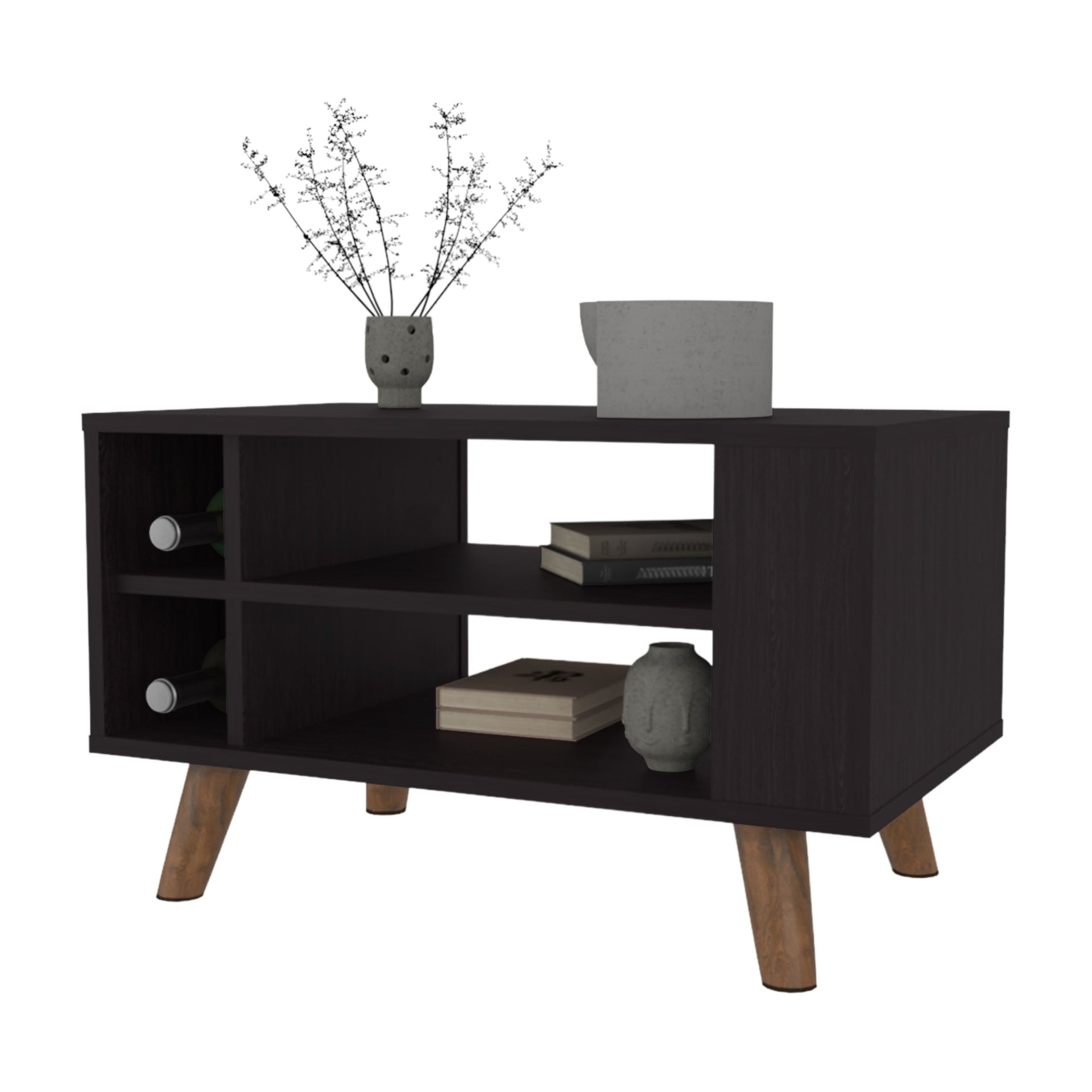 Wengue Coffee Table with Open Storage