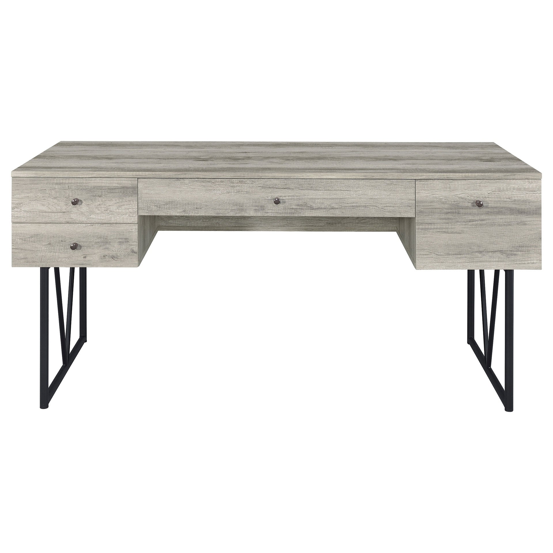 Sonoma Grey Driftwood 4-Drawer Writing Desk