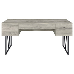 Sonoma Grey Driftwood 4-Drawer Writing Desk