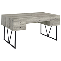 Sonoma Grey Driftwood 4-Drawer Writing Desk