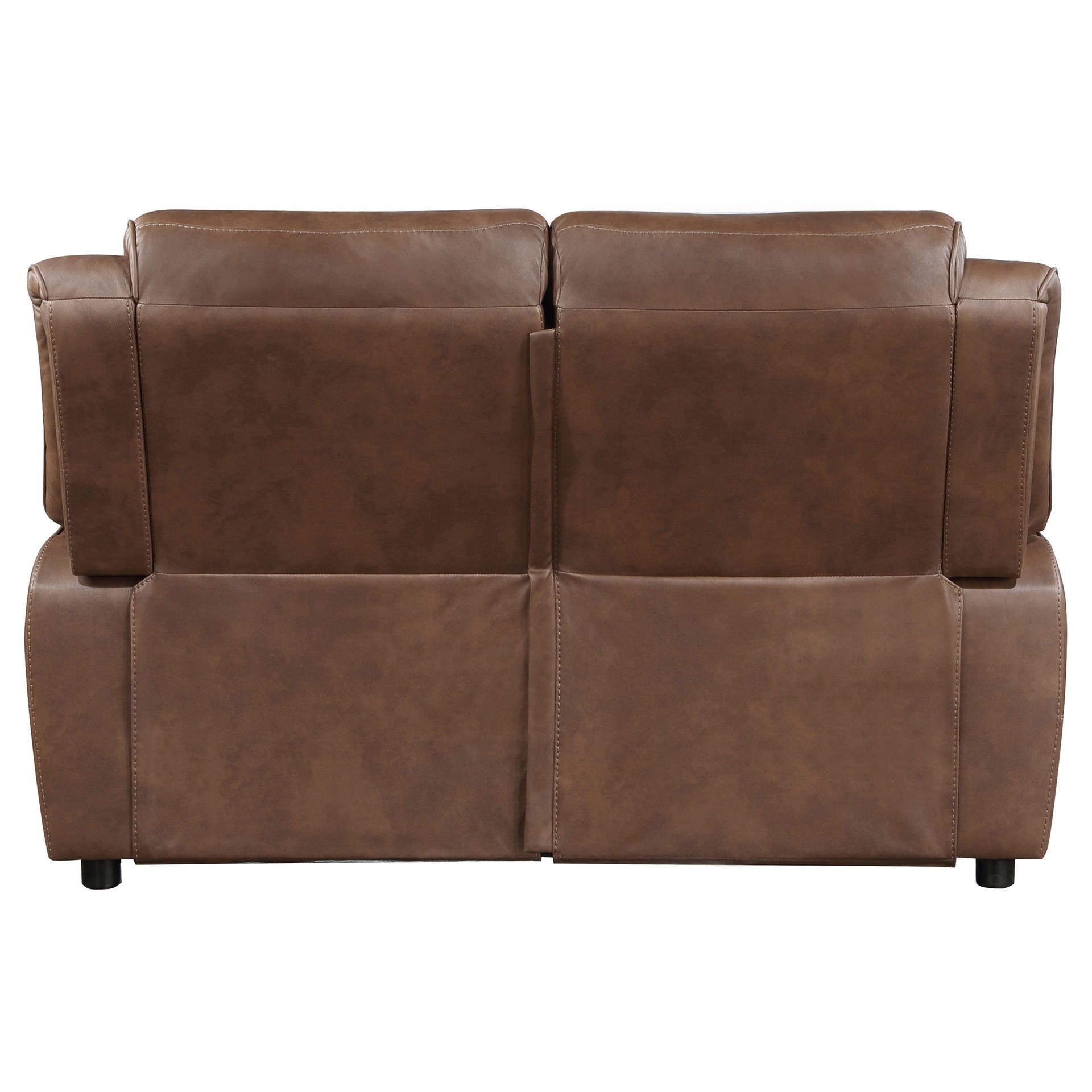 Worthington Dark Brown Padded Arm Loveseat