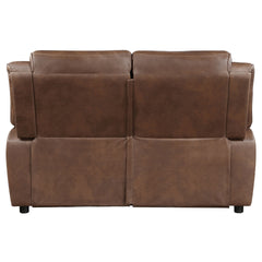 Worthington Dark Brown Padded Arm Loveseat