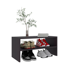 Wenge Shoe Rack with 2 Shelves