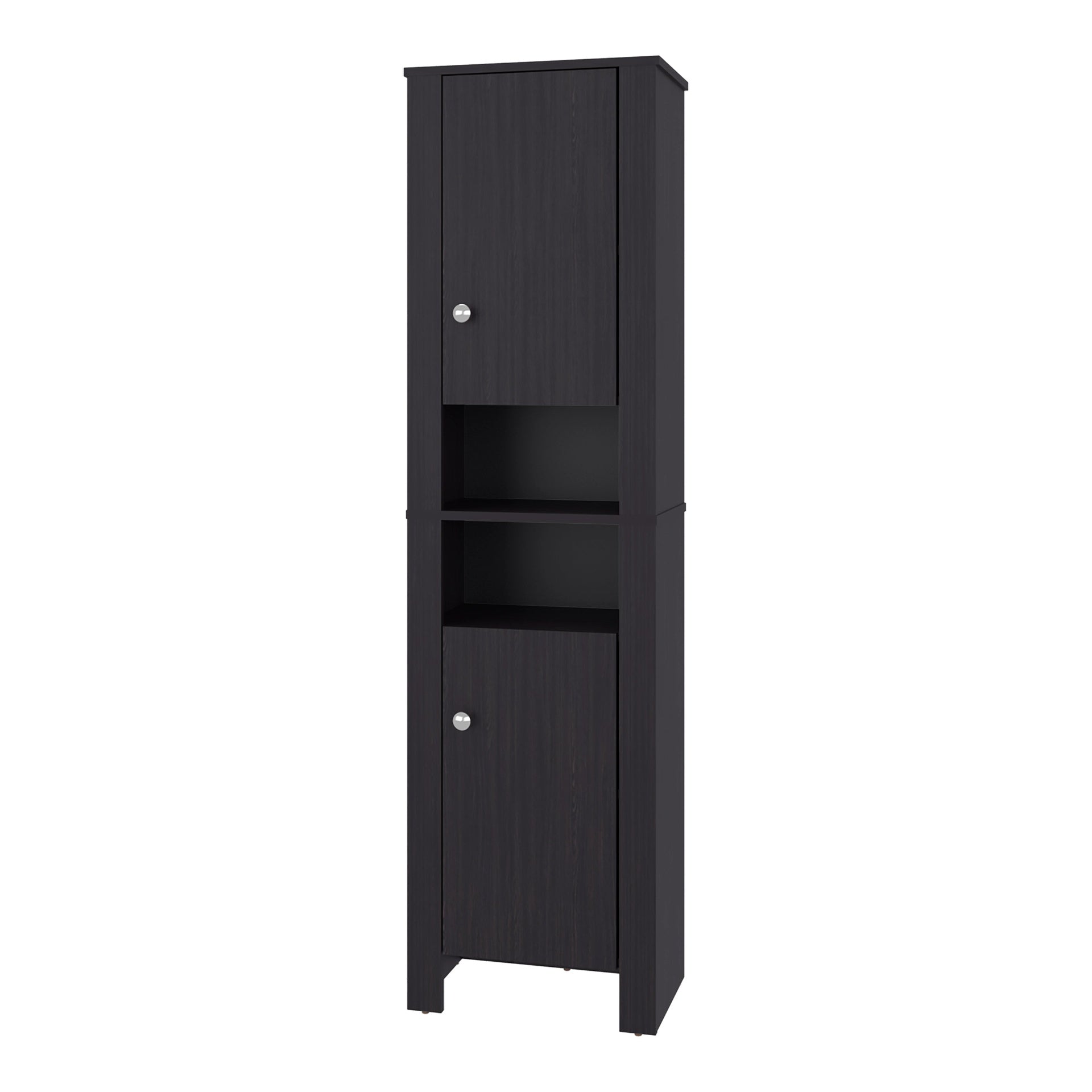 Wenge Tall Stylish Cabinet with Closed Compartments