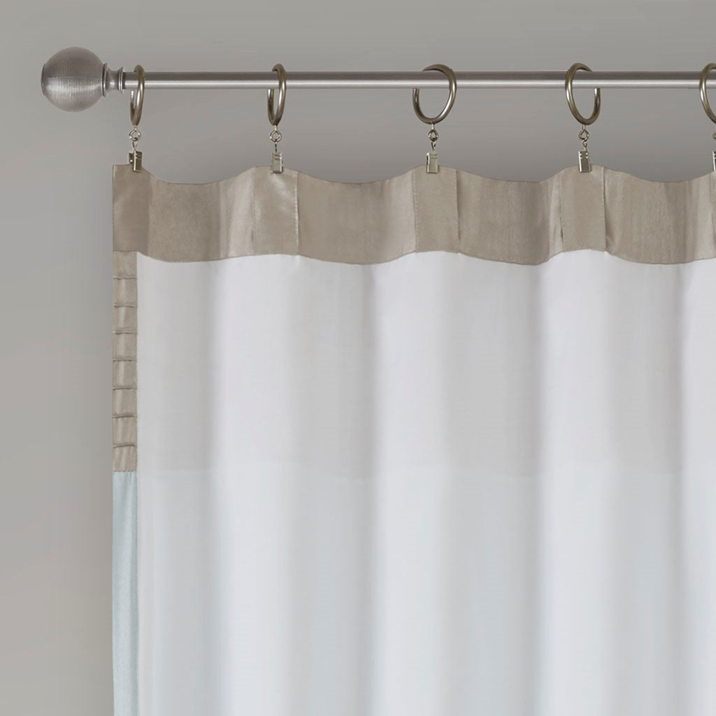 Polyoni Pintuck Curtain Panel(Only 1 Pc Panel)