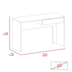 Tampa Writing Computer Desk, One Drawer