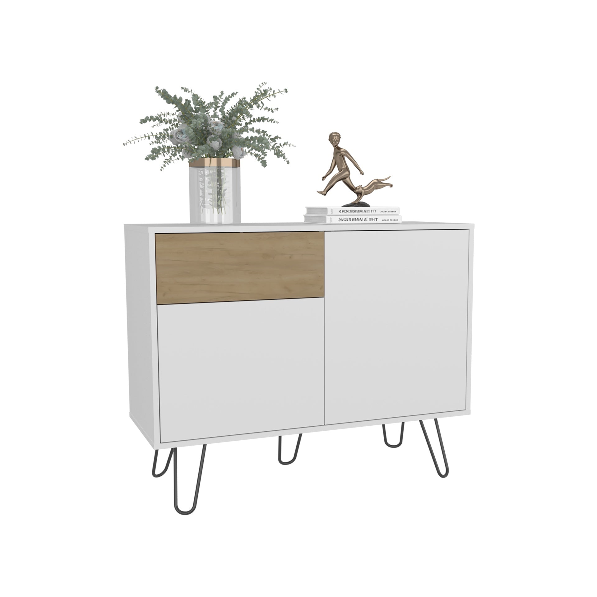 Sideboard, 2 Doors, 1 Drawer, 4 Shelves