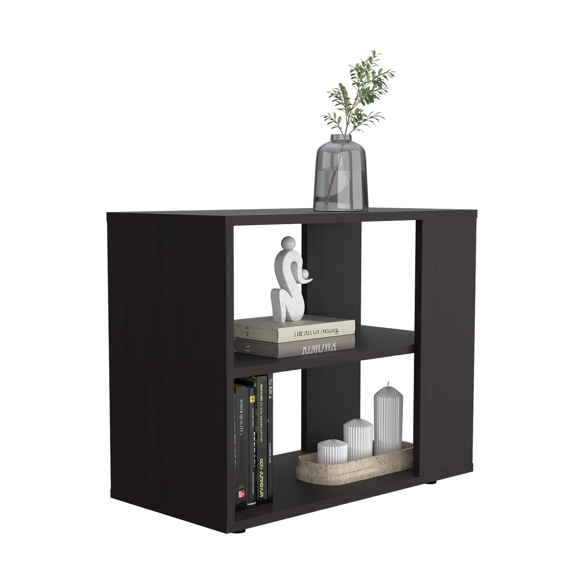 Sideboard Table, 4 Legs, 2 Shelves
