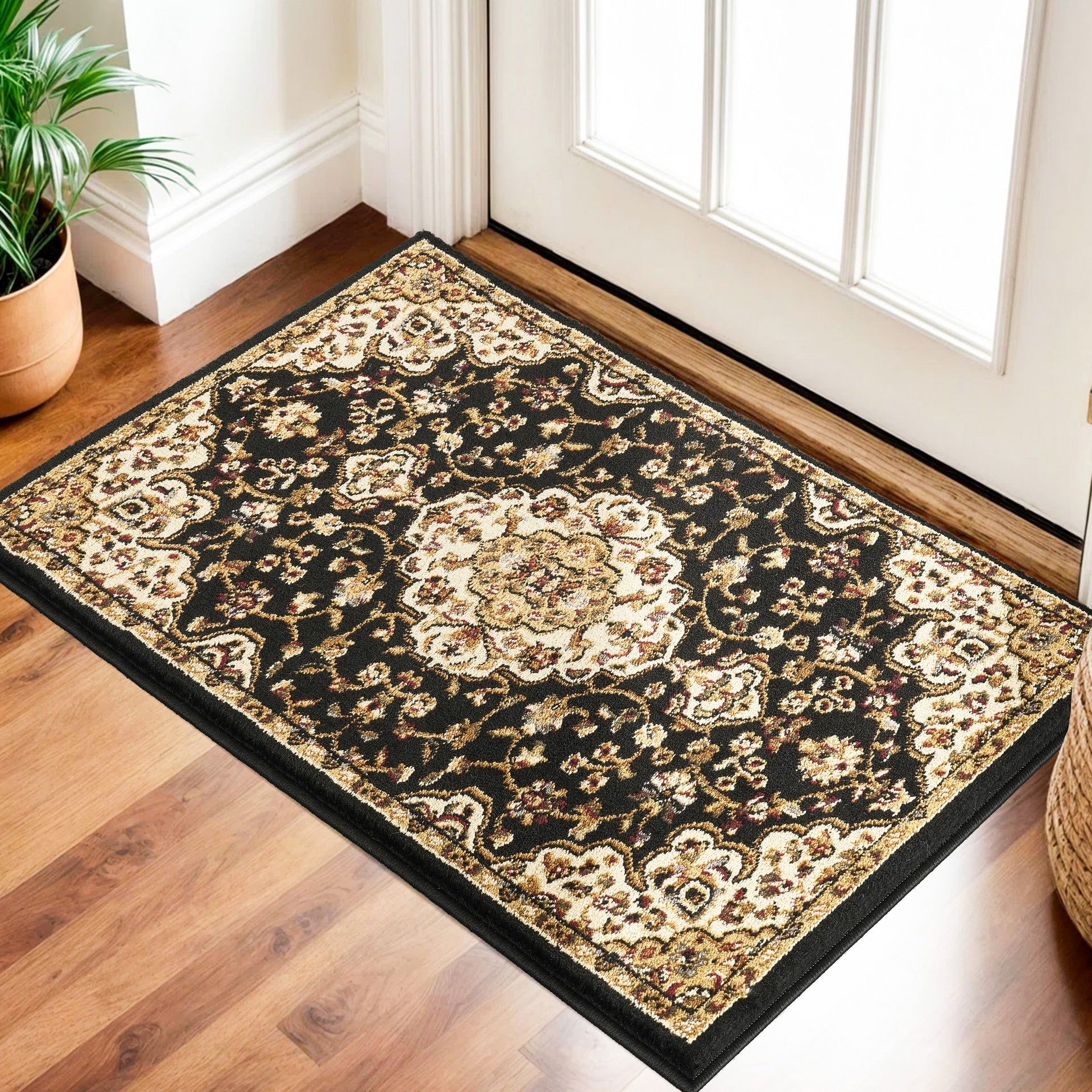 Classic GC_VIN5003 Black 2 ft. x 3 ft. Area Rug