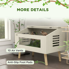 PawHut Reptile Terrarium 29 Gallon Top Opening Reptile Tank with Glass Windows Air Ventilations, for Snakes Lizards Horned Frogs Chameleons Hamsters Gerbils, 31.5" x 20" x 24"