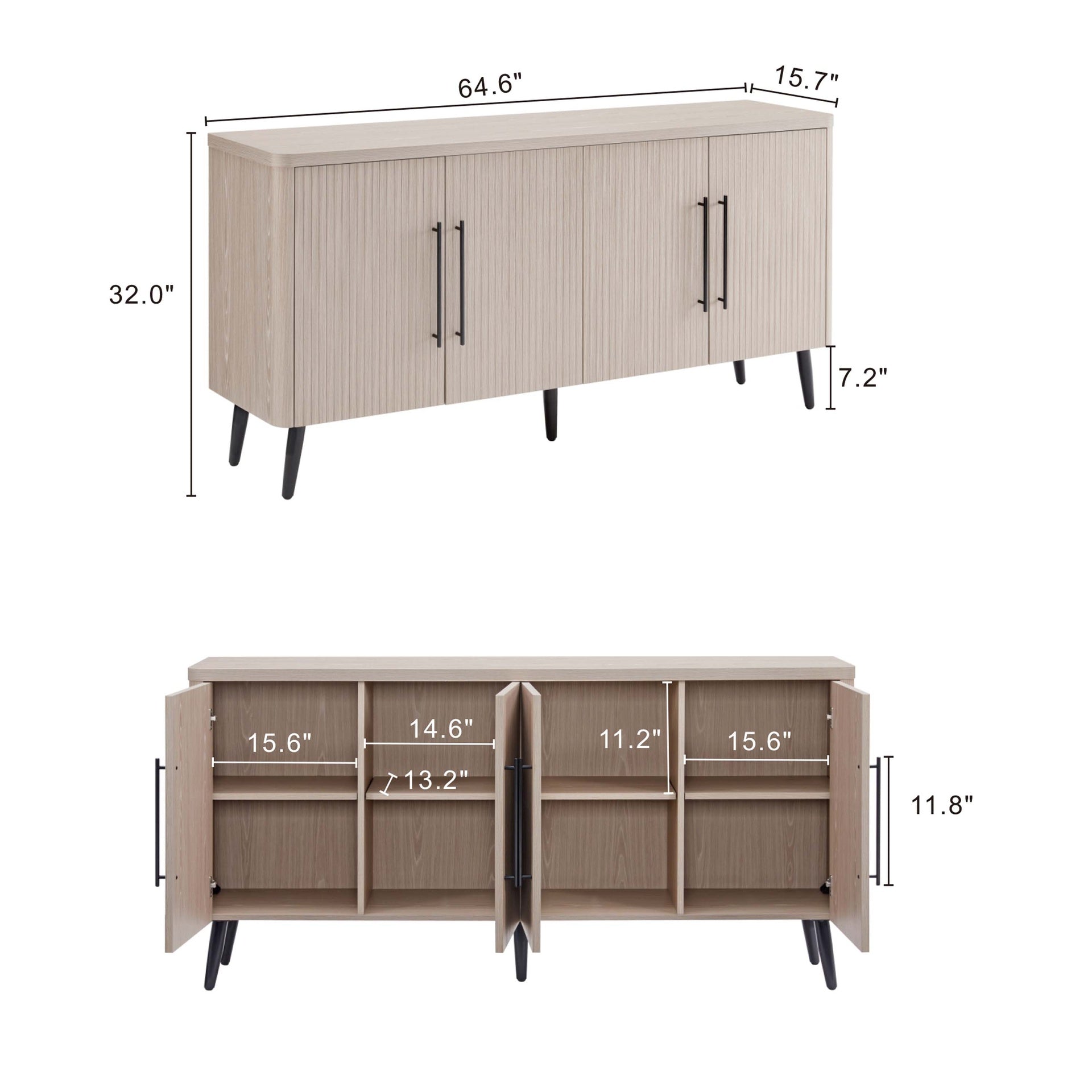 Sideboard in Whitewashed Oak