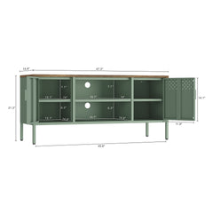 Storage Cabinet in Sage Green