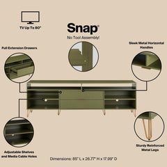 TV Stand in Olive Green