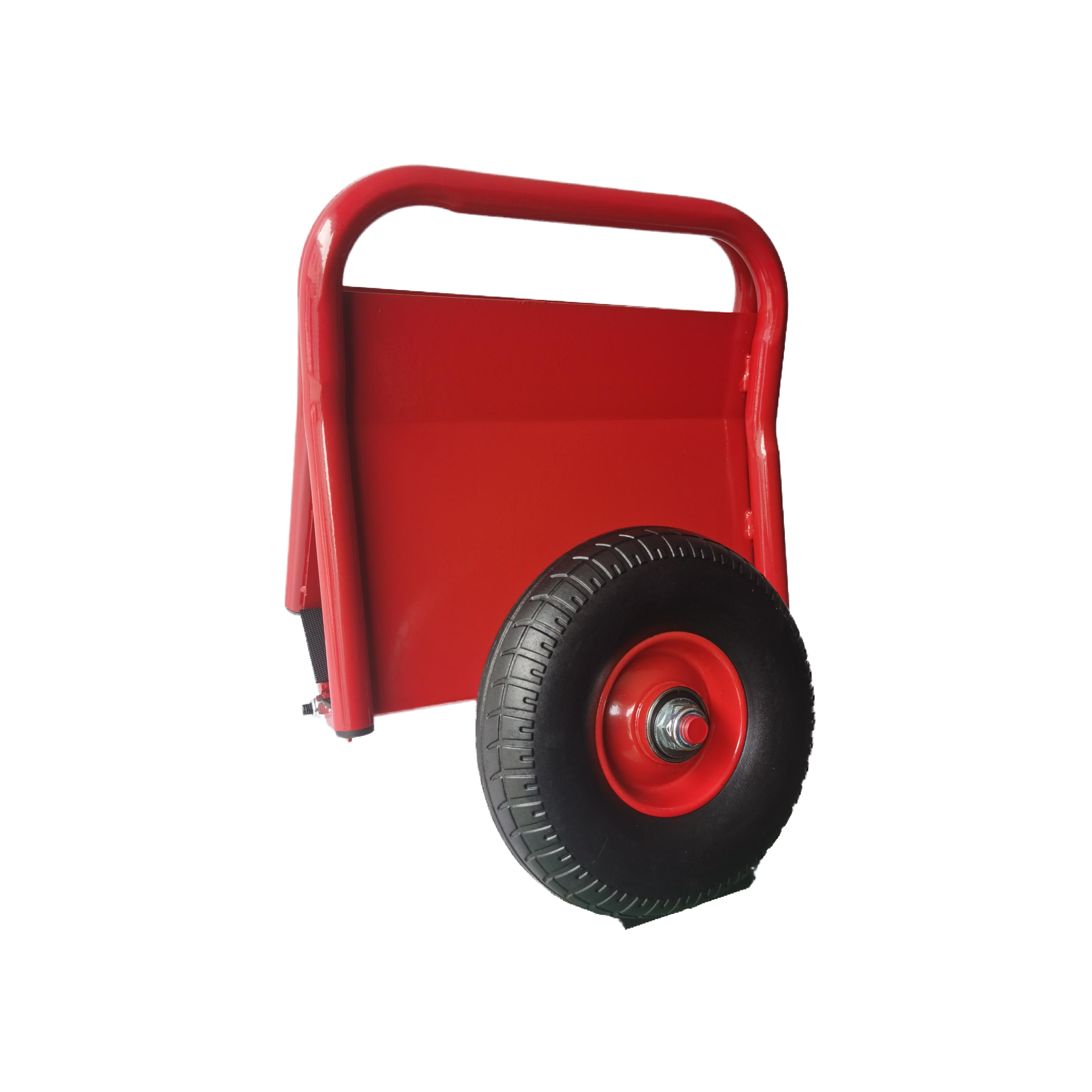 Super Weight 1000 LBS Heavy Duty Panel Dolly, Slab Dolly, Two Nice Handles, 10" Solid Rubber Tires, All-Terrain Movement for Heavy Drywall Sheet & Door Material (Red)