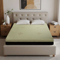 12-Inch Queen Mattress – Copper Infused Cooling Gel Foam Bed, 7-Zone Pressure Relief, Air Layer Comfort Cover, Medium Firm Support Made in Japan