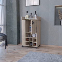 Anson Computer Desk with 4-Tier Bookcase and 1-Door Cabinet