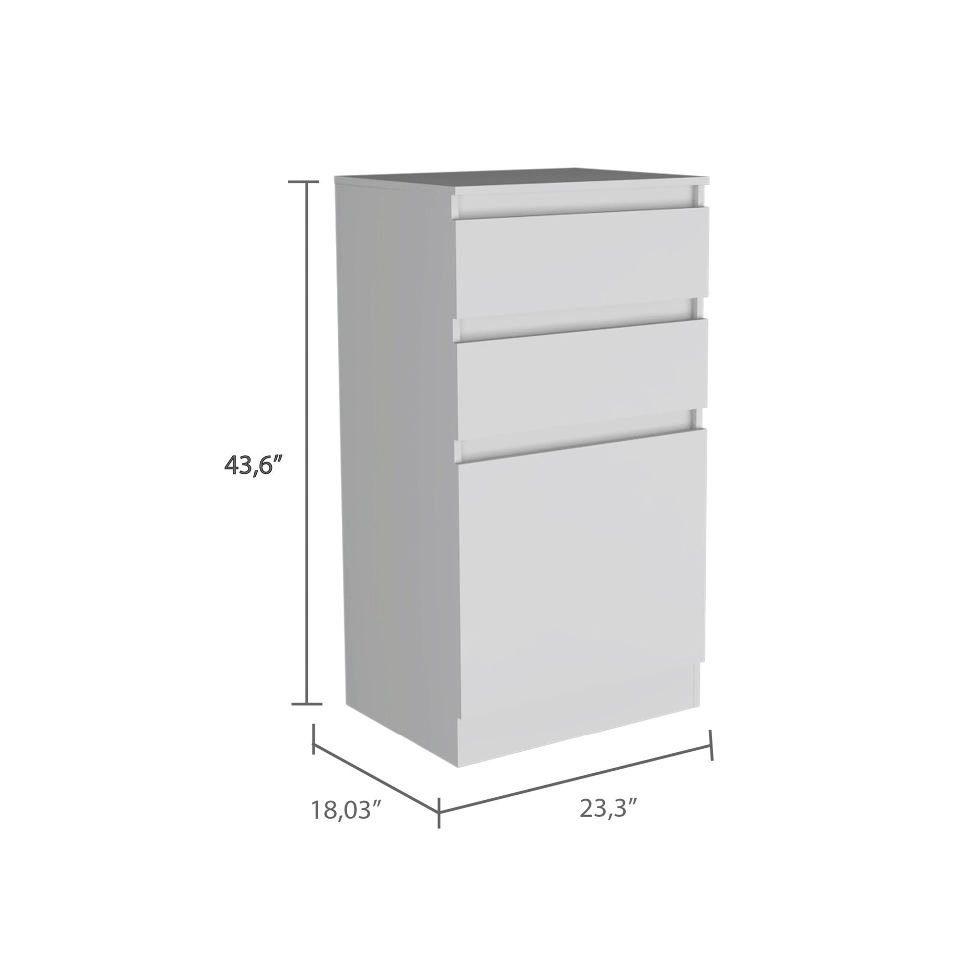 Cambridge Three Drawers Dresser