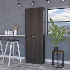 Virginia Double Door Storage Cabinet, Five Shelves
