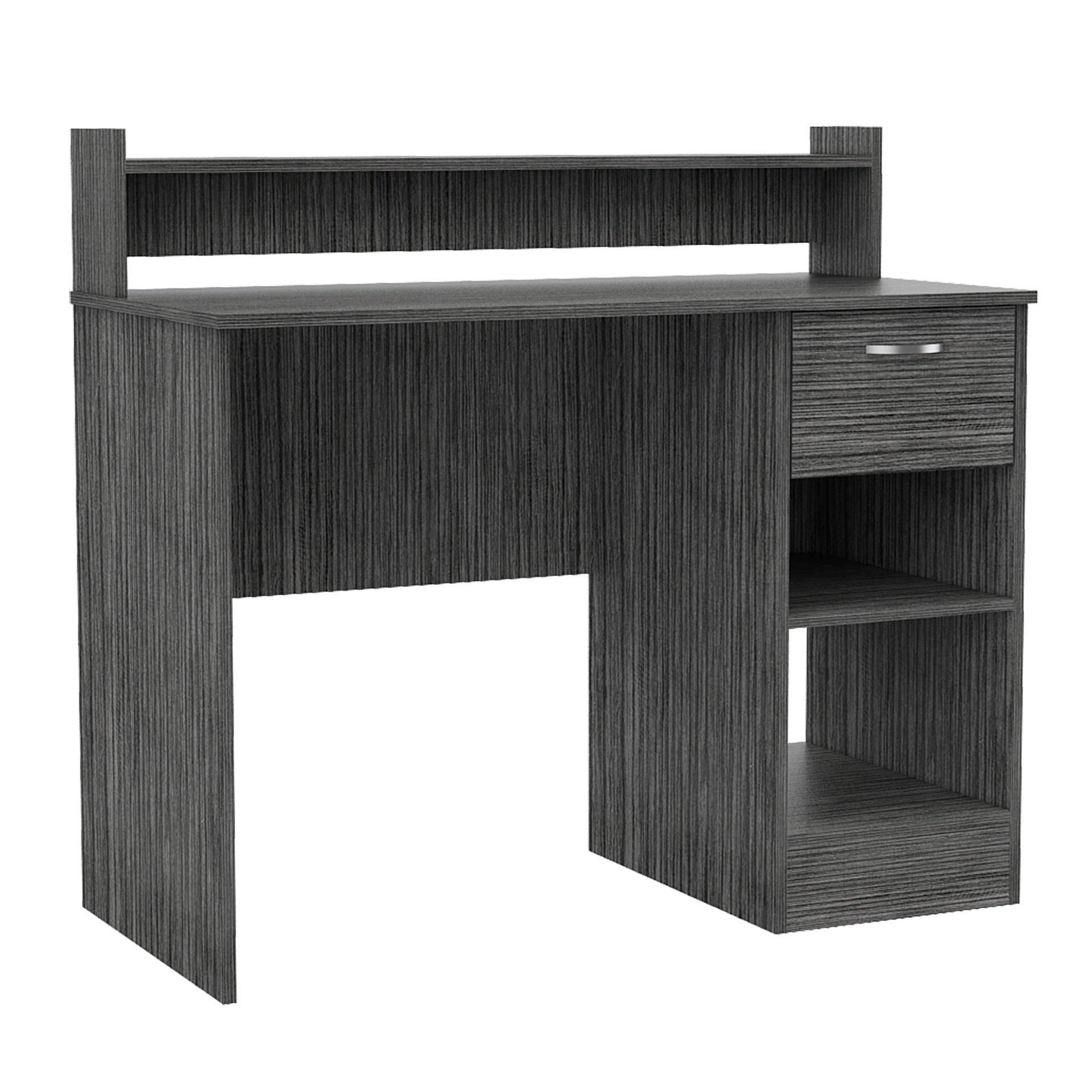 Charlotte Computer Desk with 2 Storage Shelves and Drawer