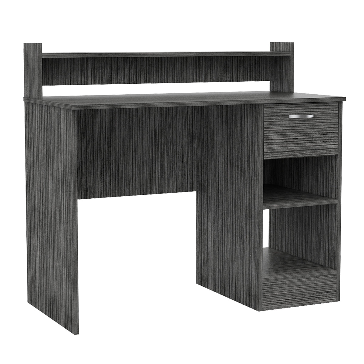 Charlotte Computer Desk with 2 Storage Shelves and Drawer
