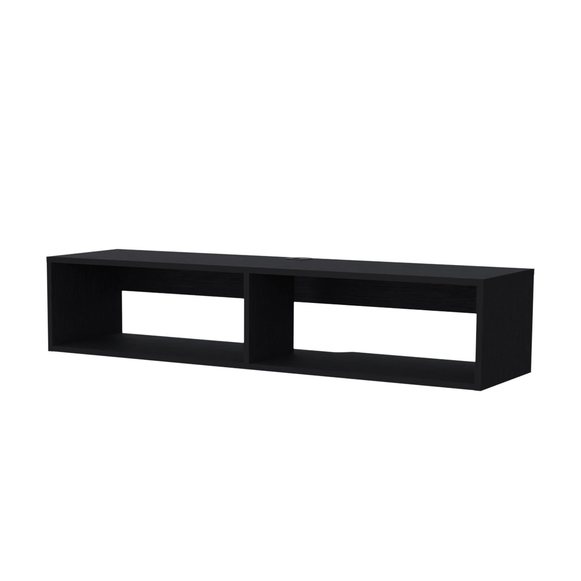 Yankton Floating TV Stand with Spacious Shelves and Cable Management