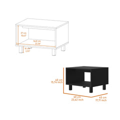 Hoven 2 Piece Living Room Set with TV Rack and Coffee Table