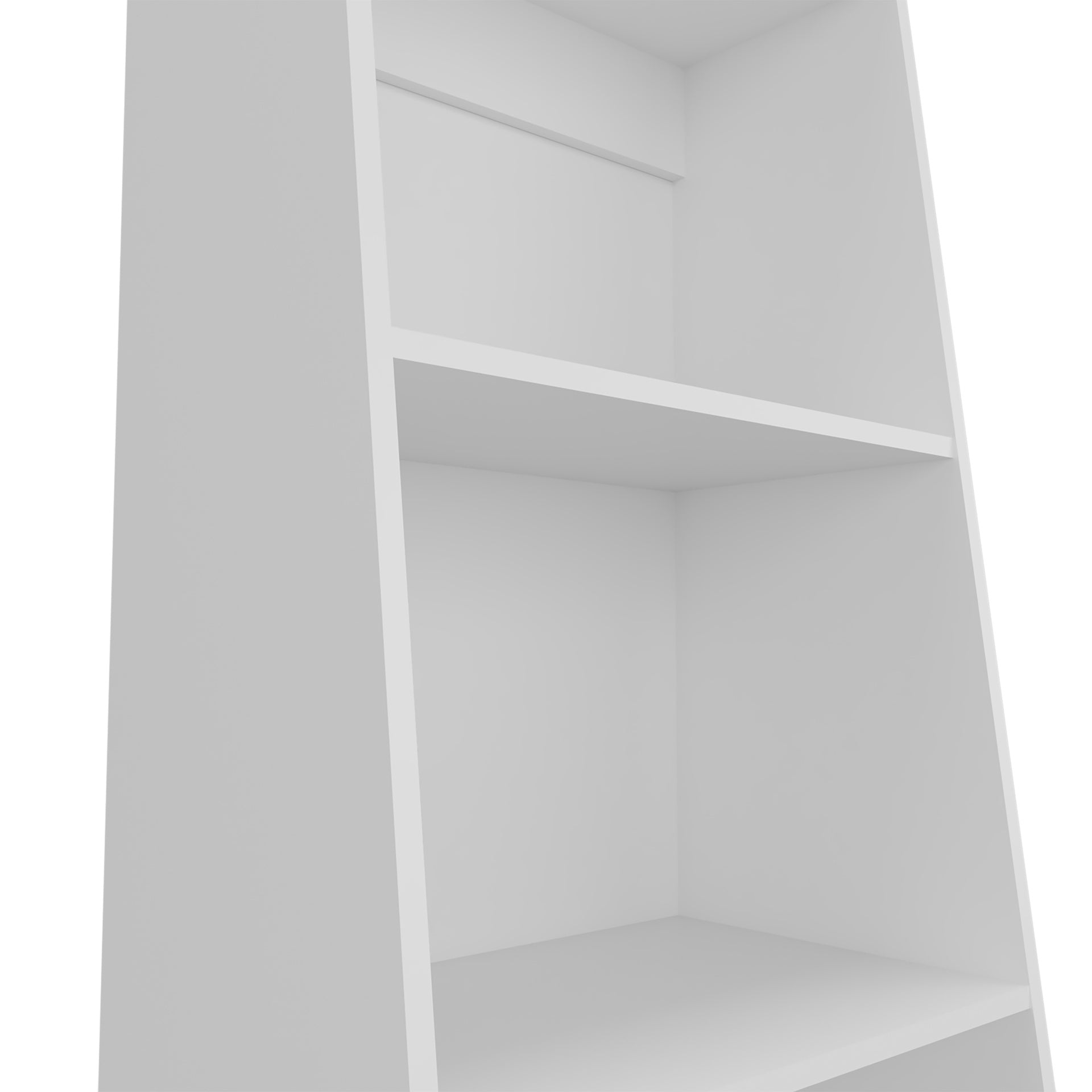 Anthem Bookcase in Melamine with Three Shelves, White