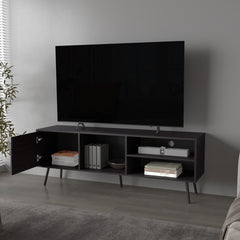Mescal Tv Stand Multistorage with a Door and Open Storage, Wengue