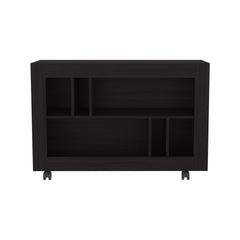 FM FURNITURE Cowlic Console Table in Melamine with Open Storage. Wengue
