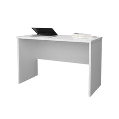 FM FURNITURE Rough Rock Minimalist Home Office Work Desk with Cable Management . White