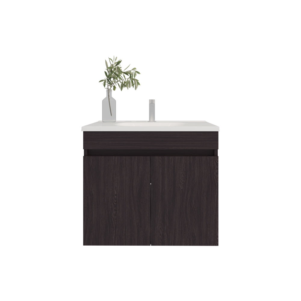 FM FURNITURE Rainbow City Vanity with 2 Doors, Wengue