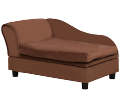 Pet Sofa Dog Sofa for Small Dogs with Storage, Brown