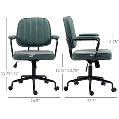 Office Chair, Adjustable for Home & Office, Comfy Seating with Stylish Retro Vibe
