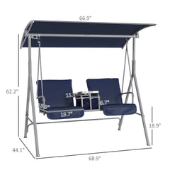 Swing Chair,Outdoor Porch Swing ,for Garden, Poolside, Backyard