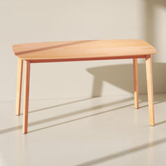 Nordic Style Rectangular Kitchen Table,Wood Dining Table with Large Tabletop