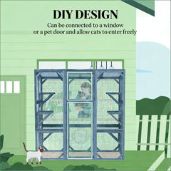 Pet Enclosure,Large Wooden Catio
